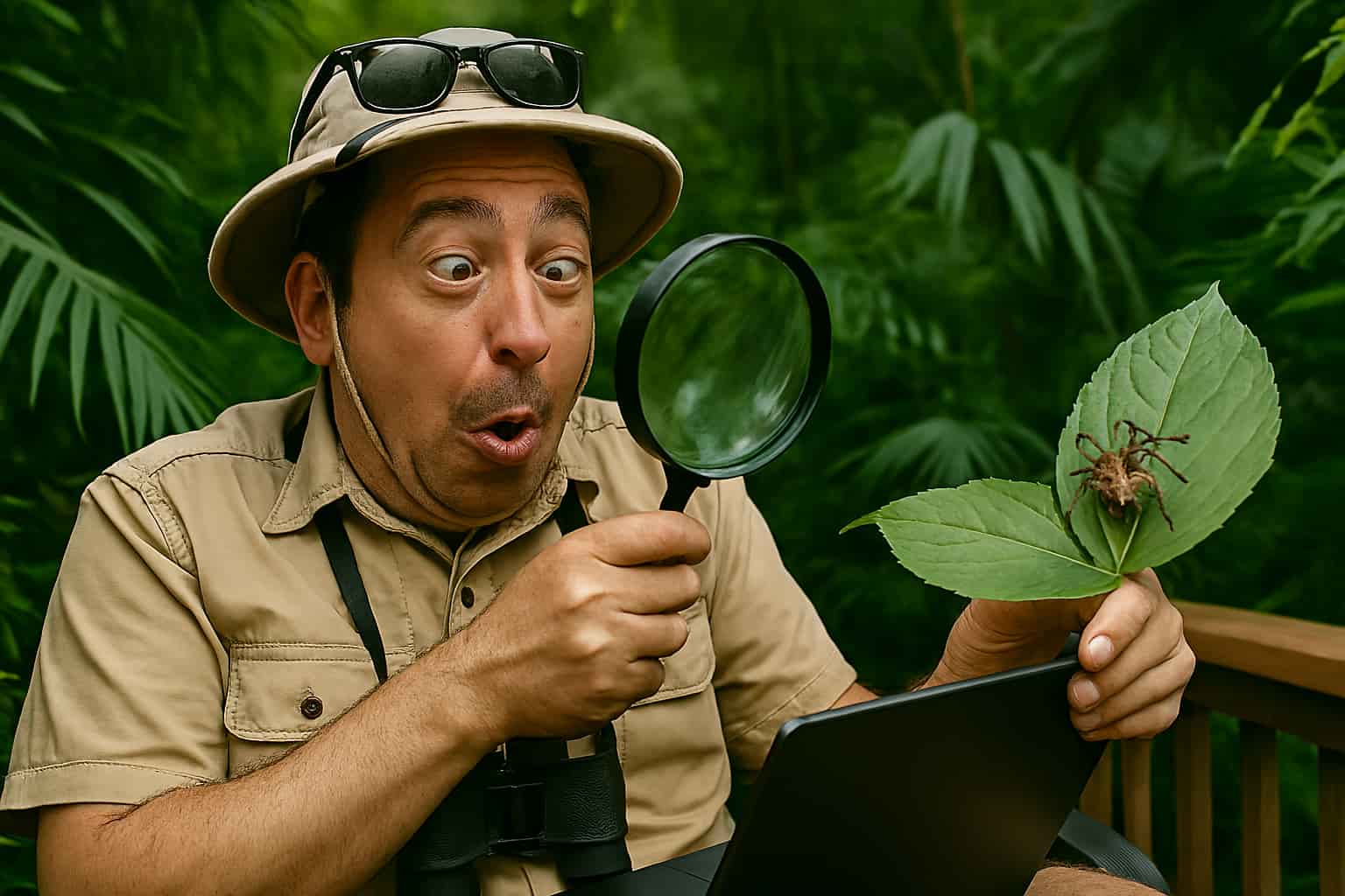 man-on-research-expedition