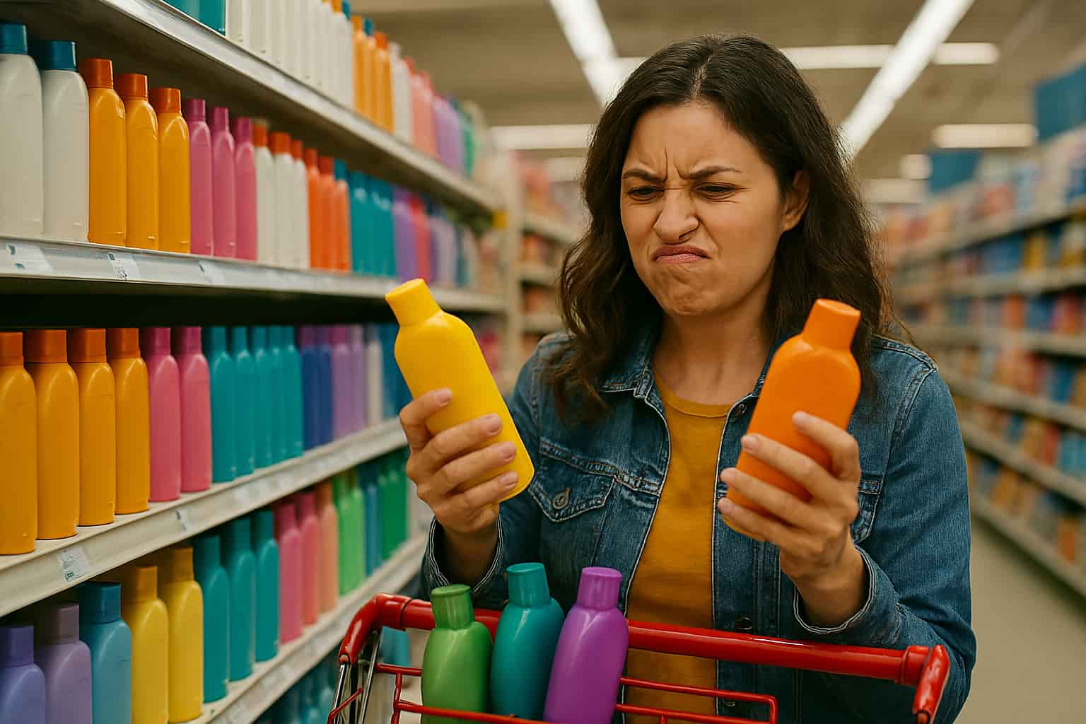 woman-buying-shampoo