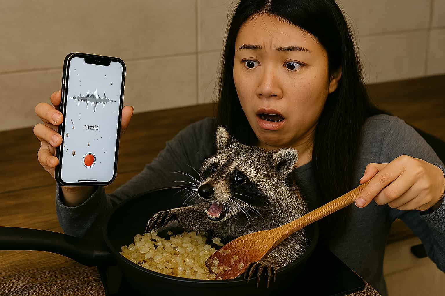 woman-cooking-holding-phone