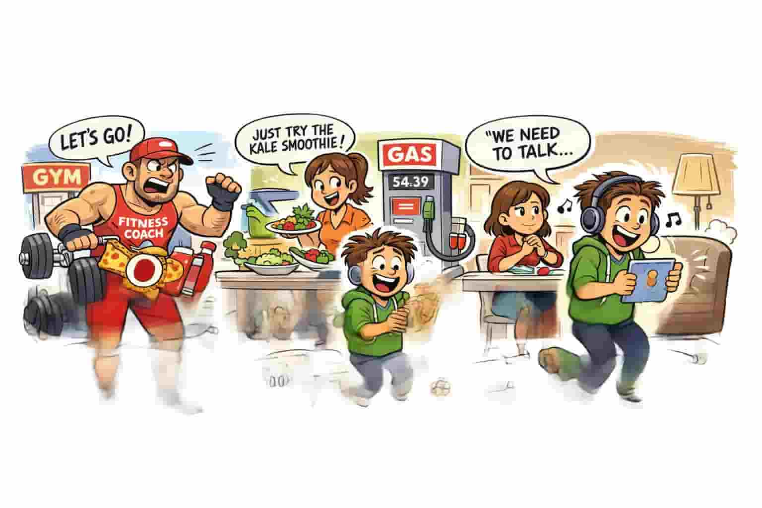 cartoon-fitness-kale-smoothie